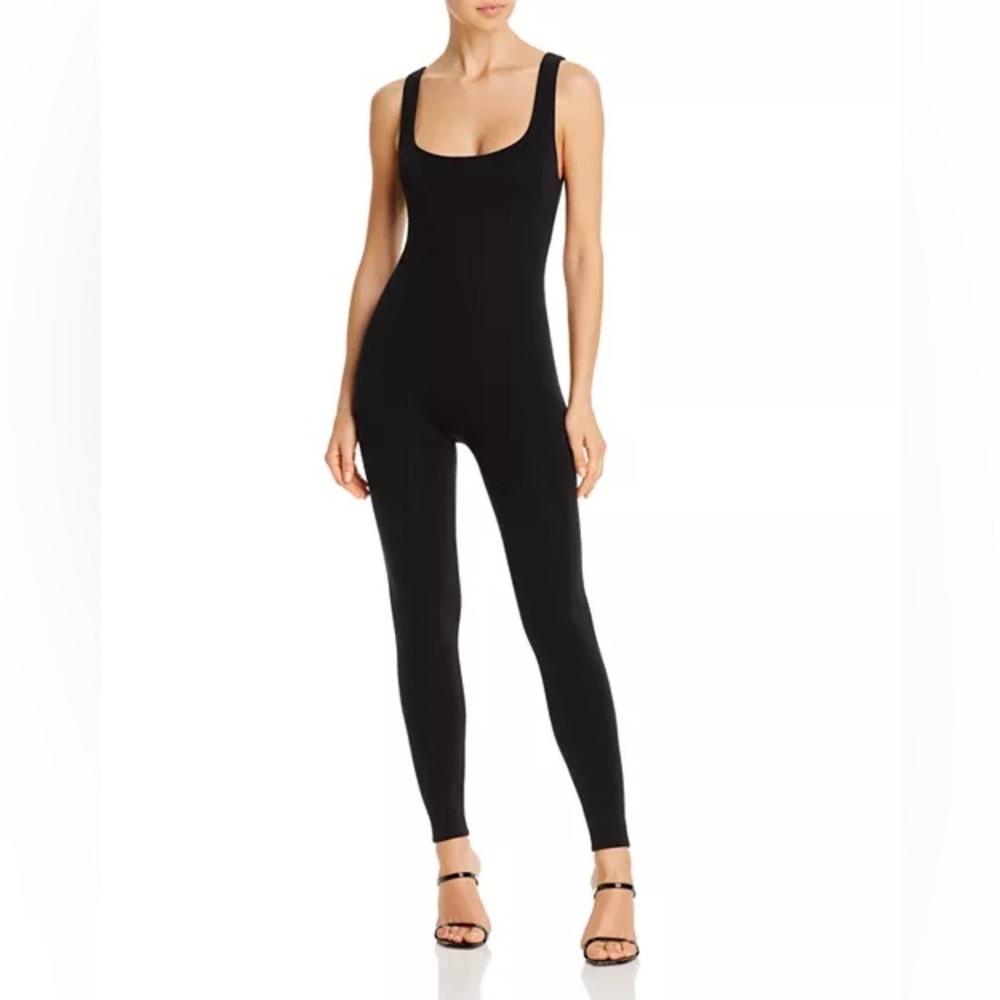 Naked Wardrobe Black Scoop Neck Jumpsuit